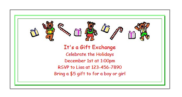 Free Printable Christmas Party Invitations for kids at ActivitiesForKids.com