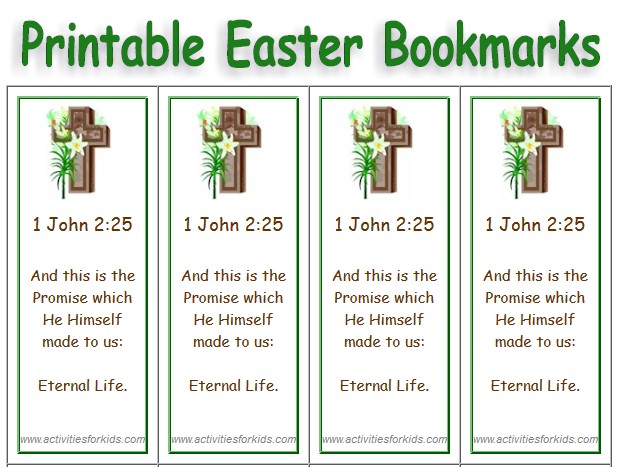 Free Printable Easter Bookmarks Select Picture add Text