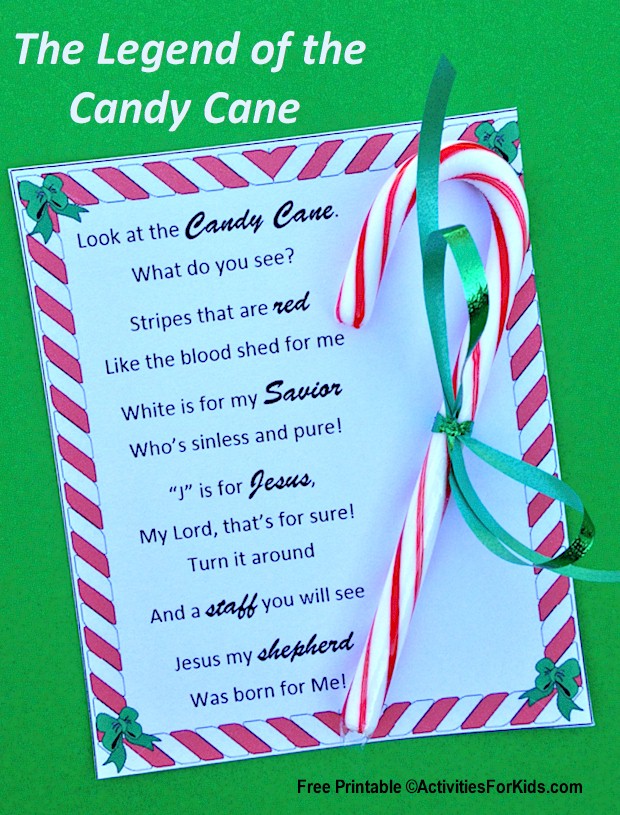 The Candy Cane Story Printable