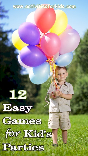 Popular, inexpensive and easy games for children's birthday parties from  ActivitiesForKids.com