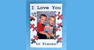 I Love You to Pieces Puzzle Piece Frame