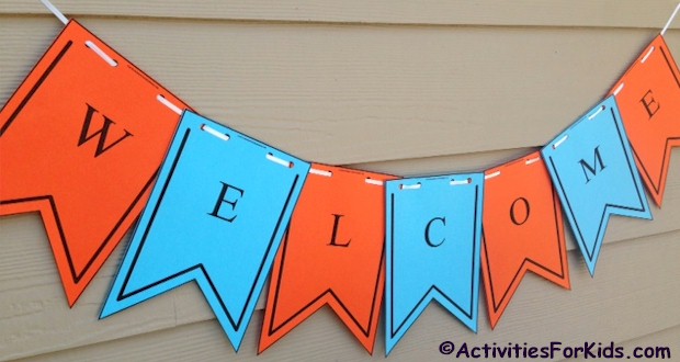 Welcome Back to School Free Alphabet Banner Printables