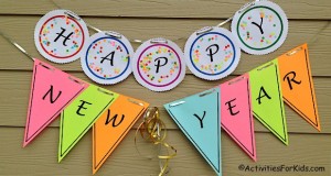 Printable Happy New Year Banner