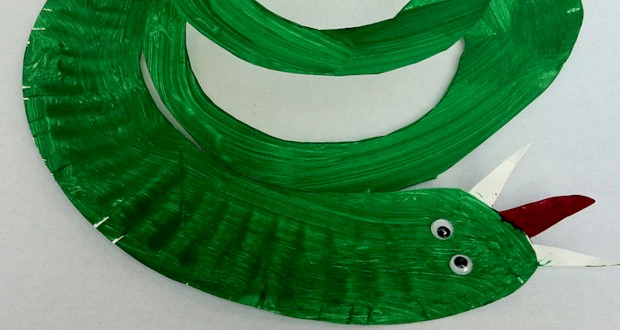 Paper Plate Snake Craft for Kids