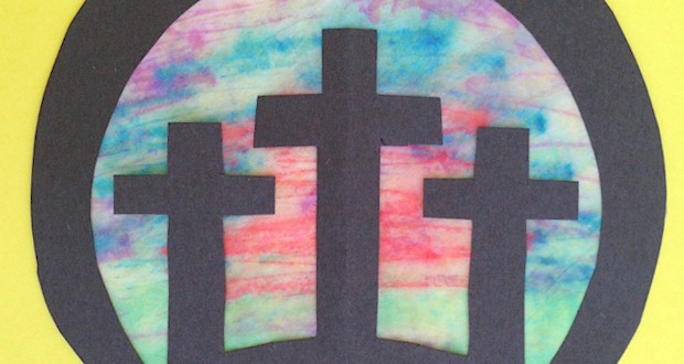 Three Crosses Craft for Easter