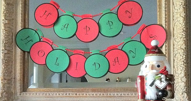 Customize a Happy Holidays Banner for your home or classroom.
