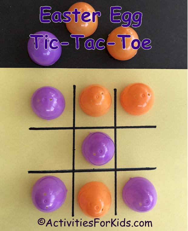 Activities for Kids, Easter Egg Tic-Tac-Toe game.