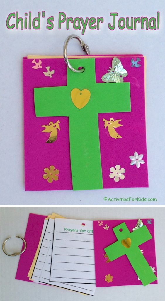 Child's Prayer Journal craft project