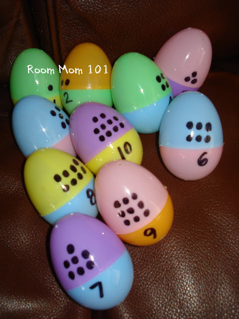 Easter Egg Math game from Room Mom 101.