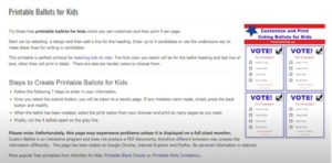 Free Printable Ballots for Kids - Classroom Voting Ballot