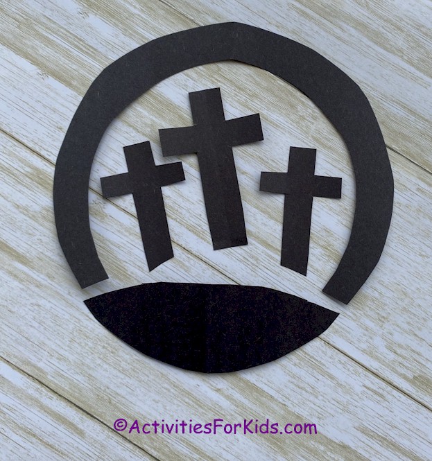 Easy Three Crosses Craft for Kids