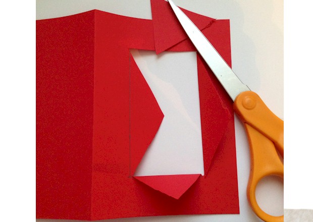 Tissue Paper Hearts Valentine Card