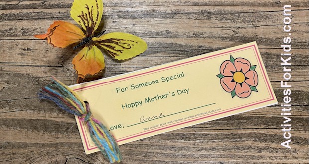 Mother's Day Printable Coupon Book