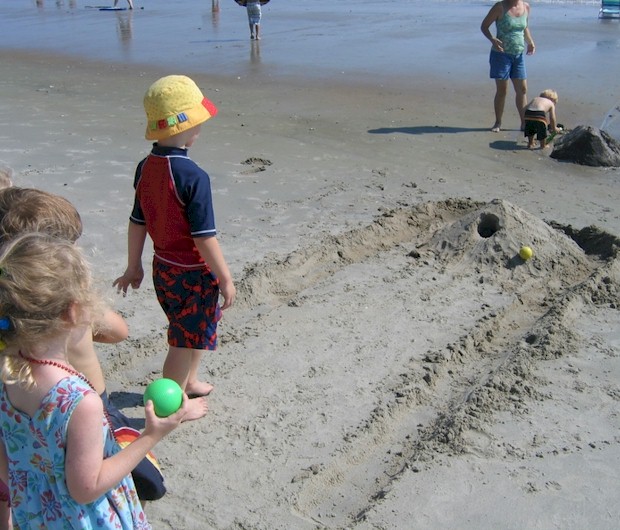 Fun Beach Activities with Kids Sand Skee-Ball