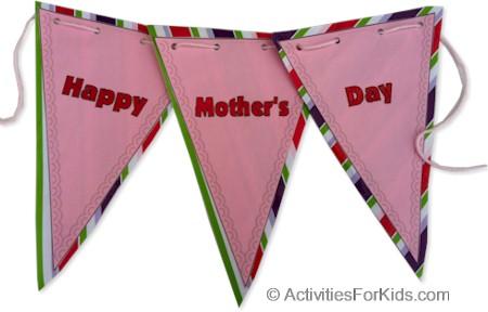 Printable Happy Mother's Day Banner