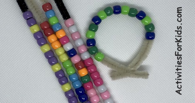 Earth Day Beaded Friendship Bracelet Craft