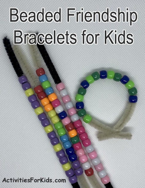 Easy Braided Friendship Bracelets with Letter Beads - Projects with Kids