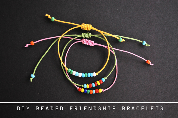 Activities for Kids Beaded Friendship Bracelets