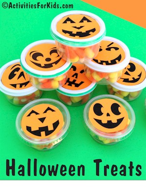 Halloween Candy Containers Printout