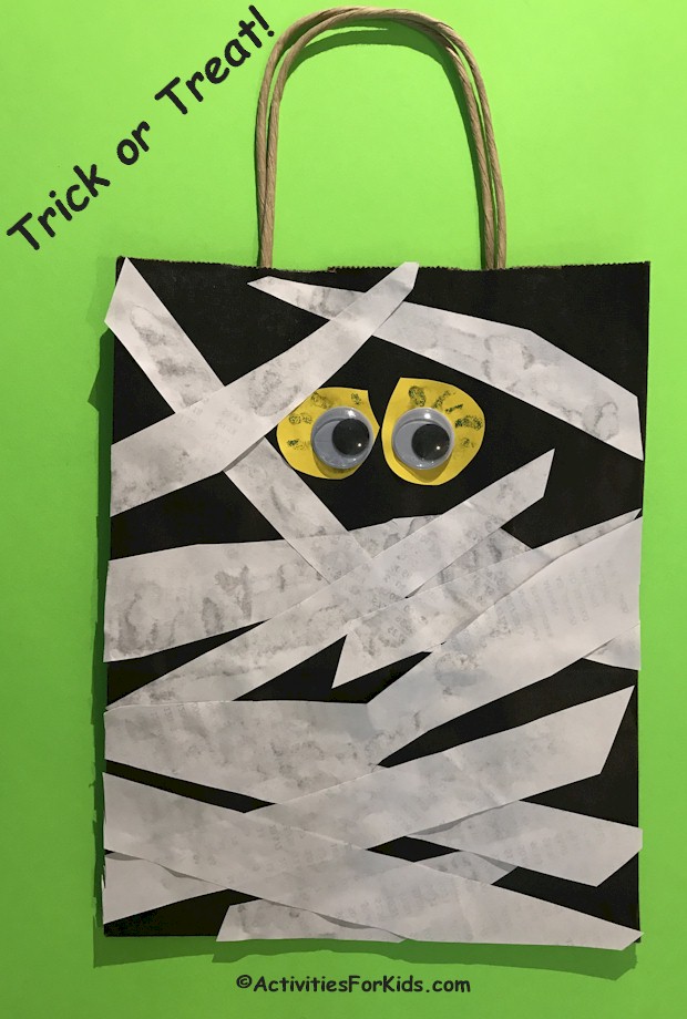 Trick or Treat Mummy Bag for Kids