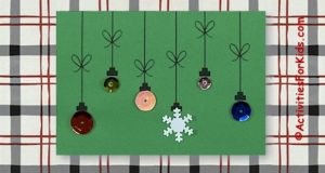 Holiday Ornament Cards for Kids