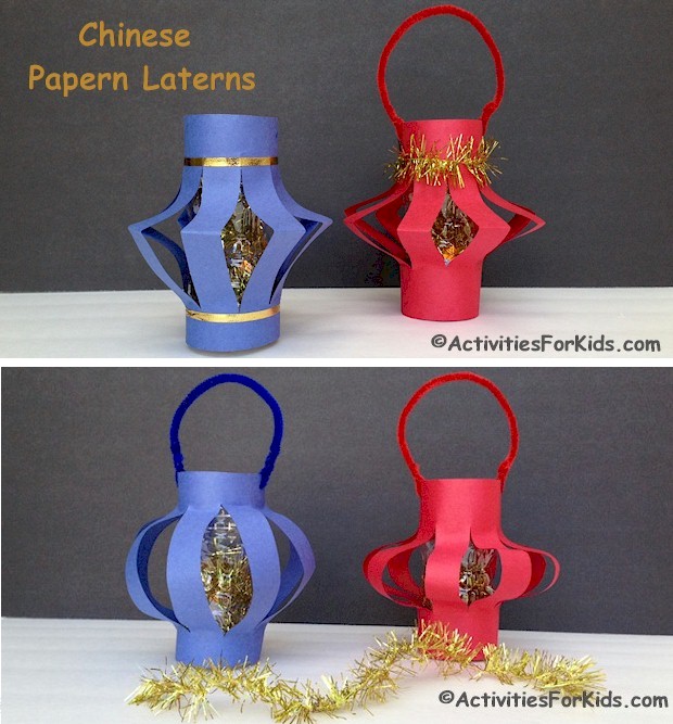 Chinese Paper Lanterns Craft for Kids