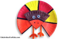 Easy Paper Plate Turkey Craft for Kids